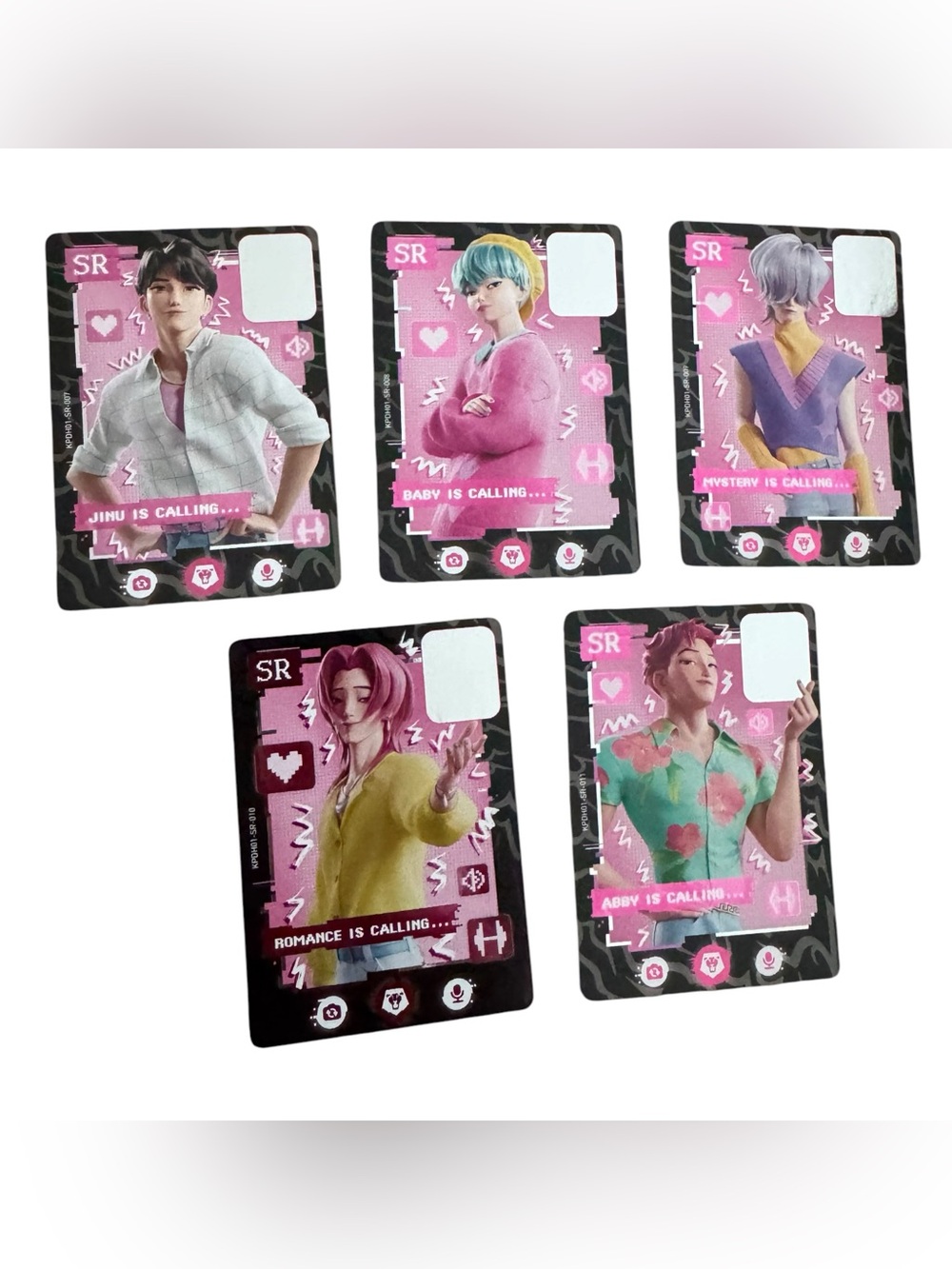 KAYOU KPop Demon Hunters SR Lot of 5 Saja Boys Complete KPDH01-SR-007-011 Jinu